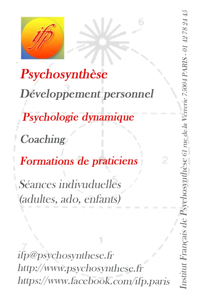 Psychosynthèse, psuchilogie dynamique, formation de praticien, coaching, développement personel